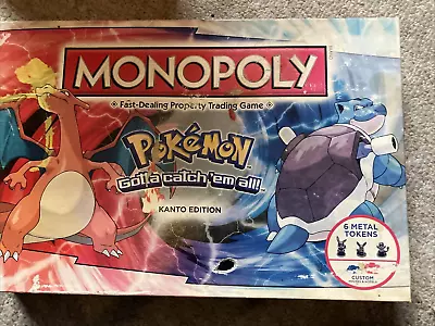 Buy Pokemon Monopoly Kanto Edition Complete Board Game • 12£