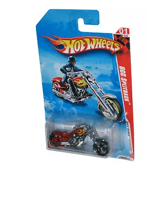 Buy Hot Wheels Race World Highway '10 1/4 (2009) Red OCC Splitback Motorcycle Bike T • 9.73£