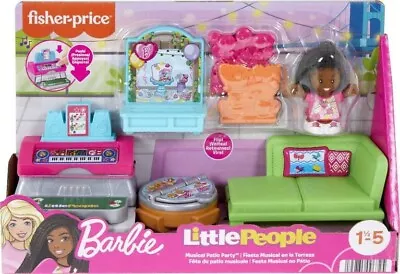 Buy Fisher Price - Barbie Little People -  Musical Patio Party Playset (Brand New) • 19.49£