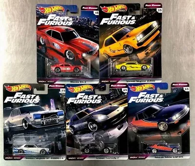 Buy Hot Wheels Fast Rewind Set- 5 X Fast And Furious Premium Cars - Rare Set • 84.99£