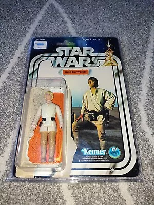 Buy 1977 Kenner Star Wars 12 Back C - Luke Farmboy - Complete Figure & Card In Case • 0.99£