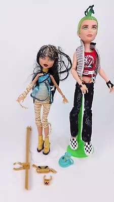 Buy Monster High Cleo De Nile Deuce Gorgon Bundle Accessories Doll First Version • 116.34£