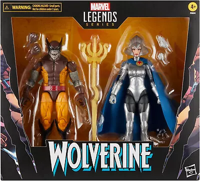 Buy Hasbro Marvel Legends Series 6  Figures Wolverine And Lilandra Neramani 2 Pack • 54.99£