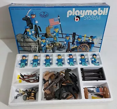Buy 73146 Playmobil System Toy #3408 - US Northern Soldiers With Horses • 151.75£