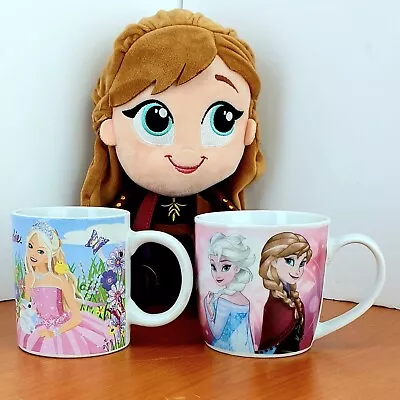 Buy Disney Frozen Princess Anna Doll +2 Small China Cups 1) Elsa And Anna 2) Barbie  • 10.50£