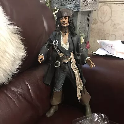 Buy Pirates Of The Caribbean Jack Sparrow Talking 18  Disney NECA 1/4 Scale Figure • 55£