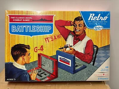 Buy Hasbro Retro Series Battleship Game 1967 Edition Brand New BOX CORNER DENTED • 14.99£