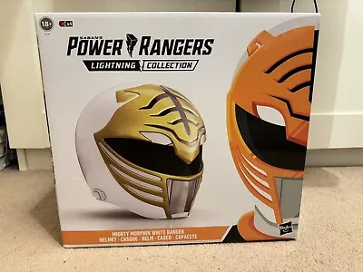 Buy Mighty Morphin Power Rangers White Ranger Helmet Hasbro Lightning Collection UK • 125£