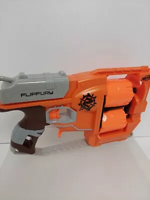 Buy Nerf Zombie Strike Flipfury Nerf Soft Foam Dart Gun Clean Tested • 4.99£
