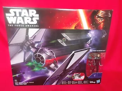 Buy Star Wars Tie Fighter + First Order Pilot Figure Toy The Force Awakens Boxed • 18£