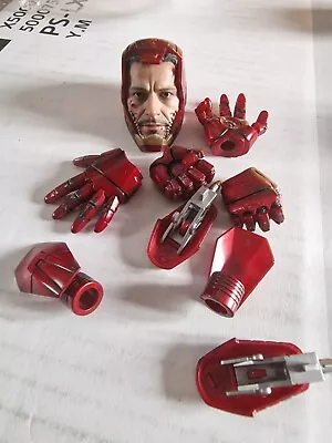 Buy 1/6 Hot Toys Iron Man Head And Parts - Marvel Avengers • 70£