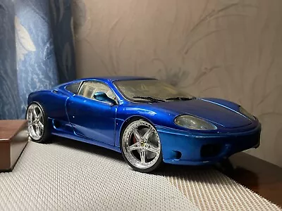Buy Hot Wheels Ferrari 360 Modena In Blue Metallic  1:18 RARE • 35£