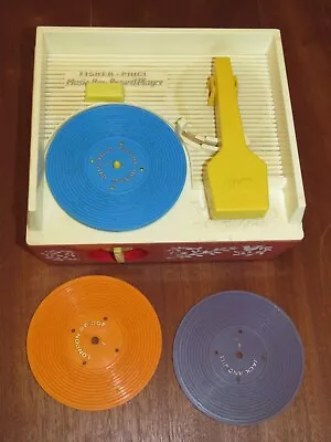 Buy Vintage Fisher Price FP 995 USA 1971. Record Player Comes With 3 Records • 15£