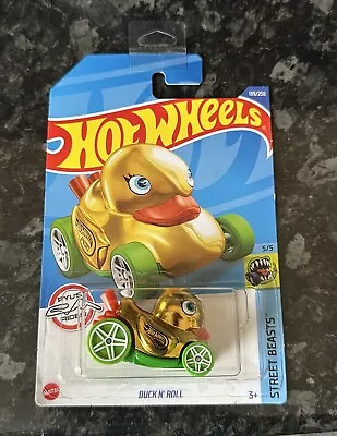 Buy Hot Wheels Duck N Roll Gold Treasure Hunt 2021 Mint Long Card • 8£