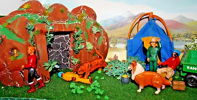 Buy Fisher Price Adventure @the Golden Kingdom 3 Figs/dog/tiger/tent/vehicle • 19.99£