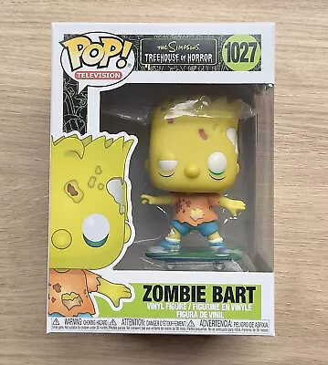 Buy Funko Pop The Simpsons Zombie Bart #1027 + Free Protector • 24.99£