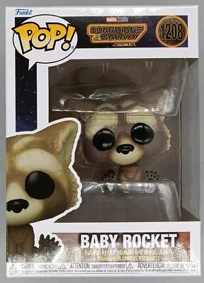 Buy #1208 Baby Rocket Marvel Guardians Of The Galaxy 3 Funko POP With POP Protector • 15.99£