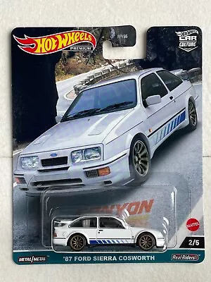 Buy Hot Wheels Premium Canyon Warriors '87 Ford Sierra Cosworth Mint/mint Card NICE! • 11.99£