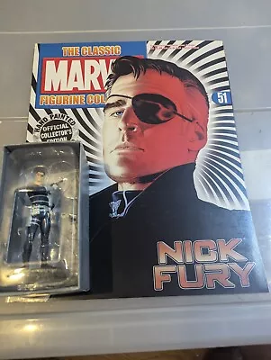 Buy Eaglemoss Classic Marvel Figurine Collection Nick Fury Issue 51 With Magazine • 4.99£