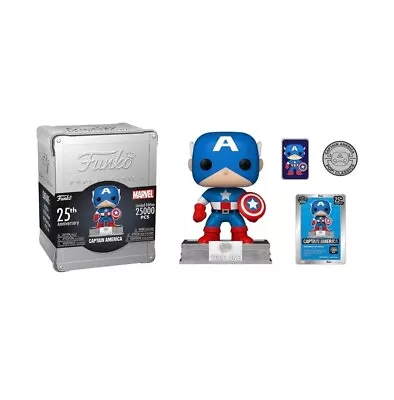 Buy Funko Pop! Marvel - Captain America (Funko 25th Anniversary) Vinyl Figure (New) • 37.99£