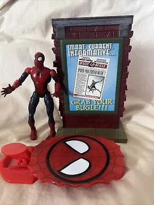Buy Spider-man Super Poseable Spiderman Magnetic Leap N Stick 6  Figure 2002 • 10£