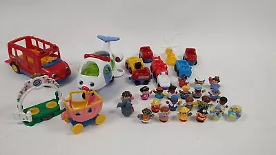 Buy Vintage Fisher-Price Little People Playset With Vehicles And Figures Huge Bundle • 9.99£