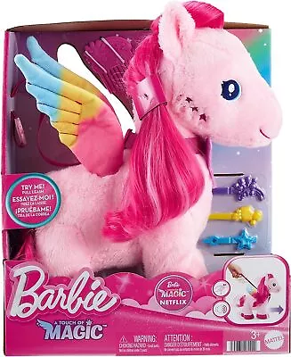 Buy Barbie A Touch Of Magic Stuffed Animals, Walk  Flutter Pegasus Plush, 11-inch W • 35.77£
