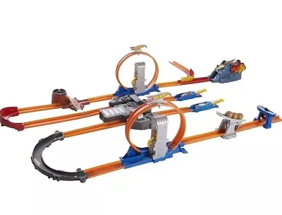 Buy Hot Wheels Track Builder Total Turbo Takeover Track Set Die Cast Car Playset Toy • 69.89£