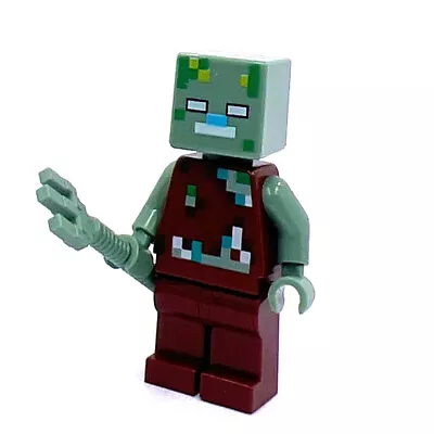 Buy LEGO Minifigure Minecraft Drowned Zombie Min088 • 2.65£