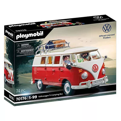 Buy Playmobil Volkswagen T1 Camping Bus (70176) • 50.08£
