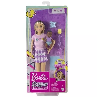 Buy Mattel - Barbie Babysitters Skipper Doll With Baby / From Assort • 23.06£