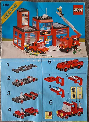 Buy LEGO 6385 Vintage Classic Town Fire Station Instruction Manual • 9.99£