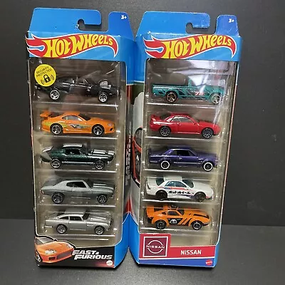 Buy Hot Wheels Fast And Furious 5 HLY70 And Nissan 5 Pack HLY73! • 24.99£