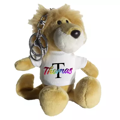 Buy Personalised Lion Kawaii Plush Toy Key Ring, Bag Charms, Cute Animals • 7.49£