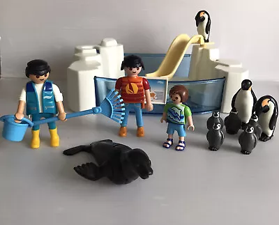 Buy Playmobil Pengiun Enclosure Zoo Play Set 9062 & Extra Figures & Animals • 9.99£