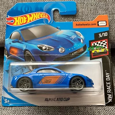 Buy 2020 Hot Wheels HW RACE DAY ALPINE A110 CUP BLUE 3/10 • 9.95£