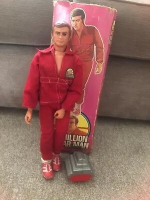 Buy Six Million Dollar Man Steve Austin Action Figure - Bionic Man 1975 • 95£