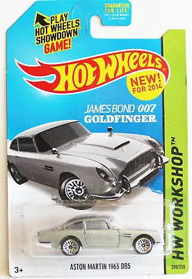 Buy Hot Wheels Aston Martin 1963 DB5 James Bond 007 USA Card Issue MINT • 9£