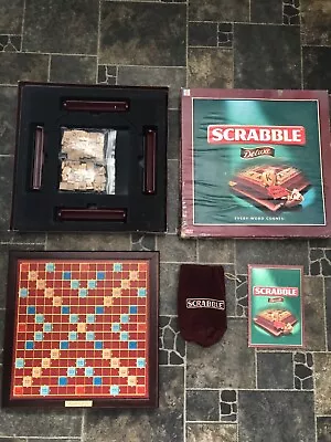 Buy Scrabble DELUXE Board Game **100 % Complete + Contents In Excellent Condition** • 39.99£