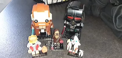 Buy Lego Disney Minifigures & Star Wars Brick Headz Lot • 10£