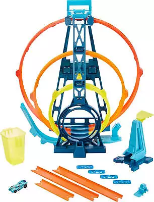 Buy Hot Wheels Track Builder Unlimited Triple Loop Kit Collapsible 3-Loop Gift Set • 49.99£