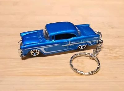 Buy 1/64 Diecast Model Car Keychain Keyring 1955 Chevy  • 9.99£