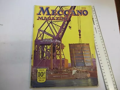 Buy Prewar Meccano Magazine - April 1936-good Condition For Year-please Read Below • 4.99£