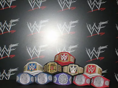 Buy 10 X Custom WWF WWE NXT Title Belts For Hasbro Mattel Retro Wrestling Figure ECW • 8.99£