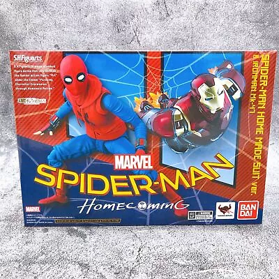 Buy S.H.Figuarts Spider-Man Homemade Suit & Iron Man Mark 47 Mk-47 BANDAI NEW • 153.03£