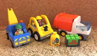 Buy Playmobil 123 Construction Spares Bin Lorry Excavator Digger Bundle Job Lot • 9.75£