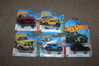 Buy Hot Wheels 4x4 Bundle X5 - Range Rover Classic, Ford Bronco, Jeep Cheroke + More • 15.95£