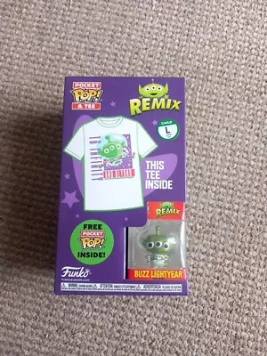 Buy Funko Toy Story Alien/buzz Light Year Remix Pocket Pop And Child Large T-shirt • 5£