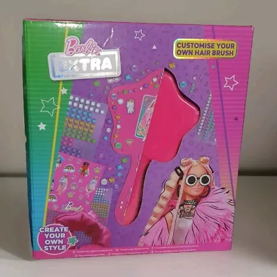 Buy Brand New! Barbie Extra ~ Activity Set ~ Customise Your Own Hair Brush ~ Pink  • 8.99£