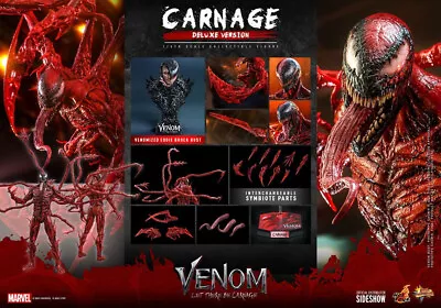 Buy Venom: Let There Be Carnage MMS PVC Action Figure 1/6 Carnage Deluxe Ver. 43cm • 471.26£